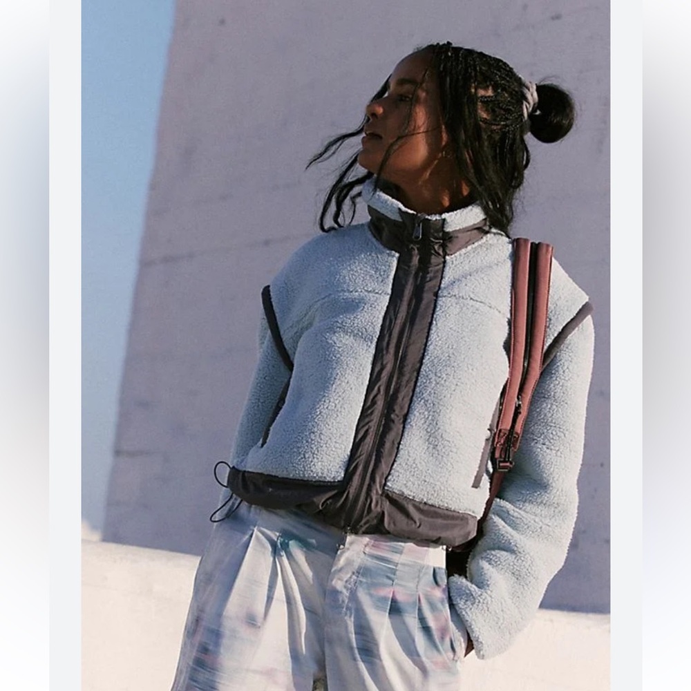 Free people court side fleece jacket - Picture 2 of 11